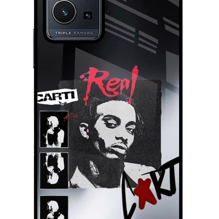 Playboi Carti Vivo Y75 5G/Vivo T1 5G Glass Case Back Cover by Casekaro