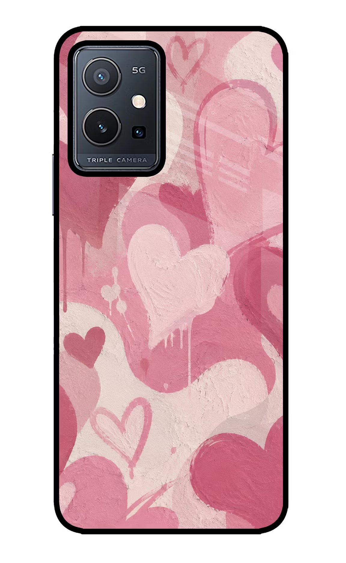Hearty case Vivo Y75 5G/Vivo T1 5G Glass Case