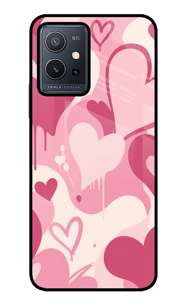 Hearty case Vivo Y75 5G/Vivo T1 5G Glass Case