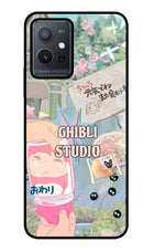 Studio Ghibli Vivo Y75 5G/Vivo T1 5G Glass Case