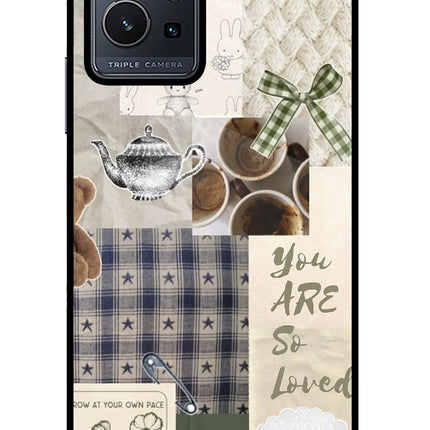 Cookie Vivo Y75 5G/Vivo T1 5G Glass Case Back Cover by Casekaro