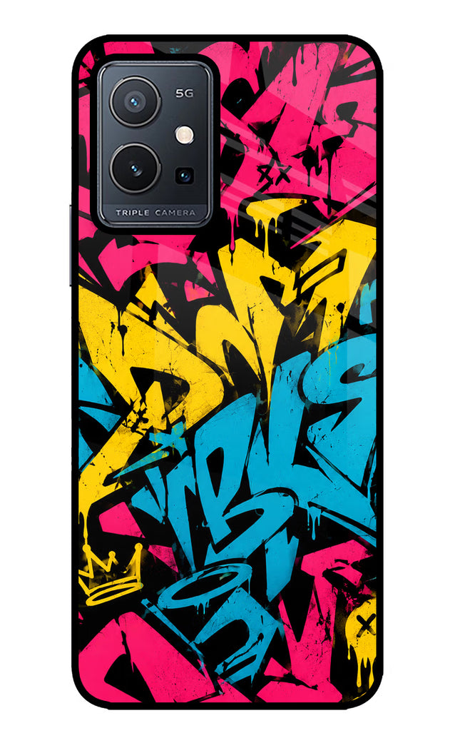 Graffiti Vibe Vivo Y75 5G/Vivo T1 5G Glass Case
