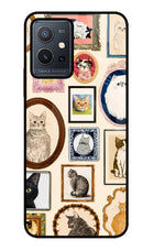 Mirror Cats Vivo Y75 5G/Vivo T1 5G Glass Case