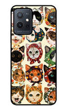 Cool Cat Vivo Y75 5G/Vivo T1 5G Glass Case