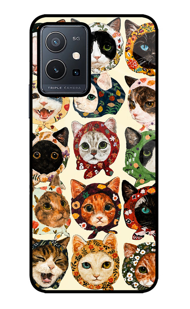 Cool Cat Vivo Y75 5G/Vivo T1 5G Glass Case