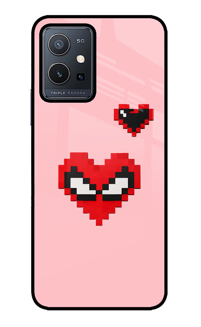 Gwen Heart Vivo Y75 5G/Vivo T1 5G Glass Case