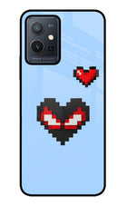 Peter Heart Vivo Y75 5G/Vivo T1 5G Glass Case