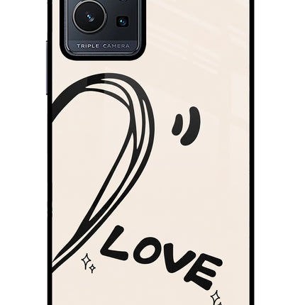 Soul Line Vivo Y75 5G/Vivo T1 5G Glass Case Back Cover by Casekaro