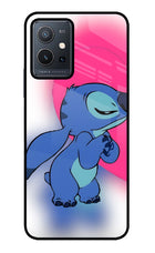 Stitch Hug Vivo Y75 5G/Vivo T1 5G Glass Case