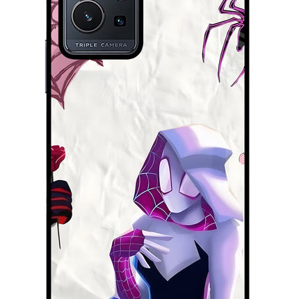 Gwen Verse Vivo Y75 5G/Vivo T1 5G Glass Case Back Cover by Casekaro