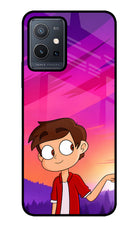 Marco Sunset Vivo Y75 5G/Vivo T1 5G Glass Case