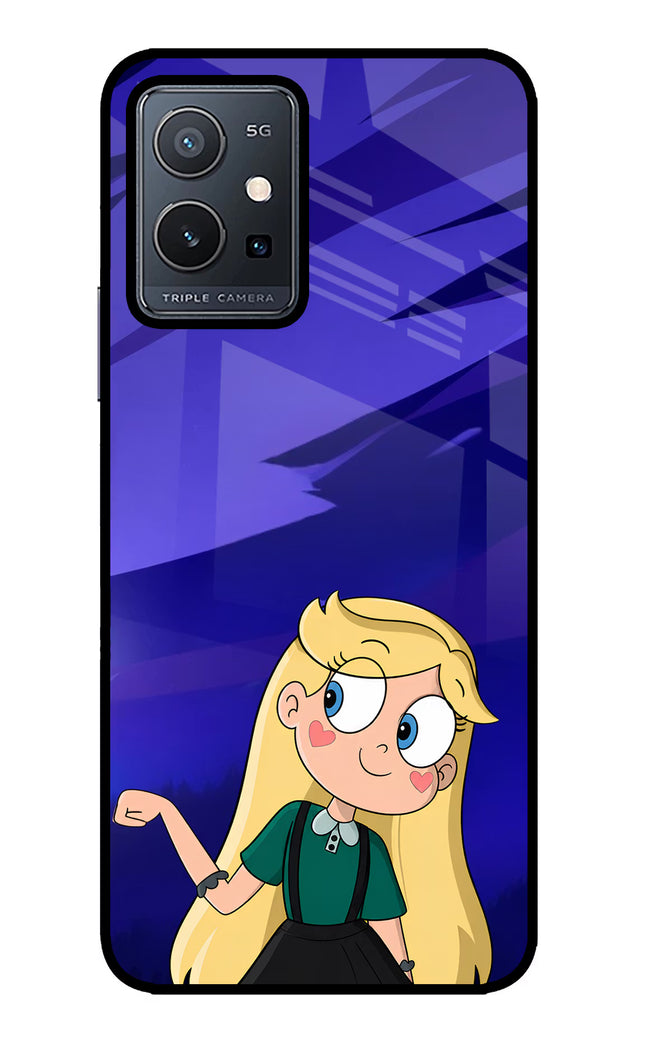 Star Glow Vivo Y75 5G/Vivo T1 5G Glass Case