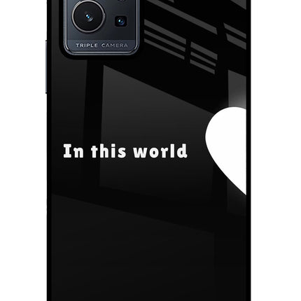 This World Vivo Y75 5G/Vivo T1 5G Glass Case Back Cover by Casekaro