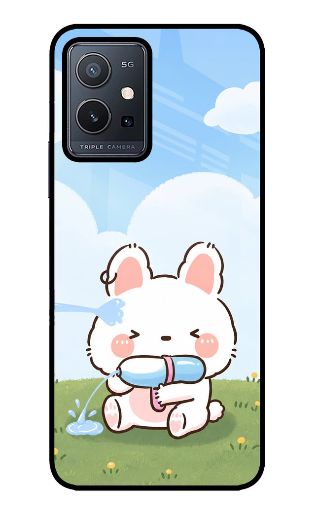Bunny Treat Vivo Y75 5G/Vivo T1 5G Glass Case