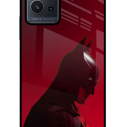 Dark Knight Vivo Y75 5G/Vivo T1 5G Glass Case Back Cover by Casekaro