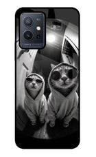 Hood Cats Vivo Y75 5G/Vivo T1 5G Glass Case