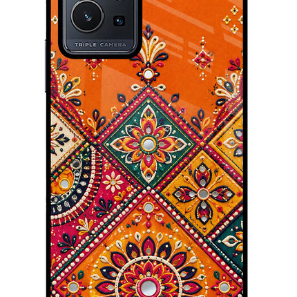 Kutch Glow Vivo Y75 5G/Vivo T1 5G Glass Case