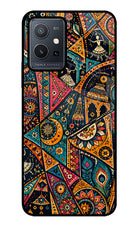 Folk Print Vivo Y75 5G/Vivo T1 5G Glass Case