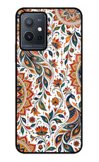 White Mayura Vivo Y75 5G/Vivo T1 5G Glass Case
