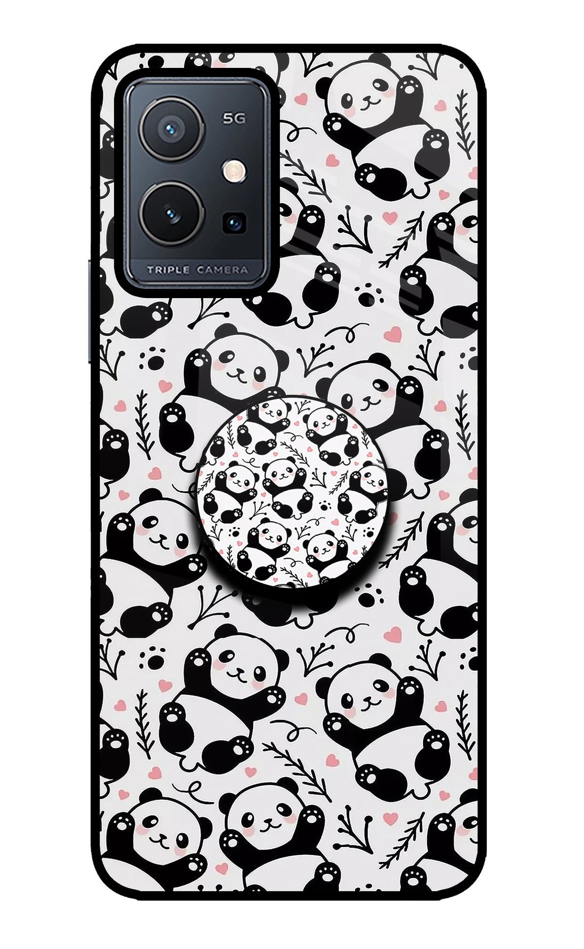 Cute Panda Vivo Y75 5G/Vivo T1 5G Pop Case