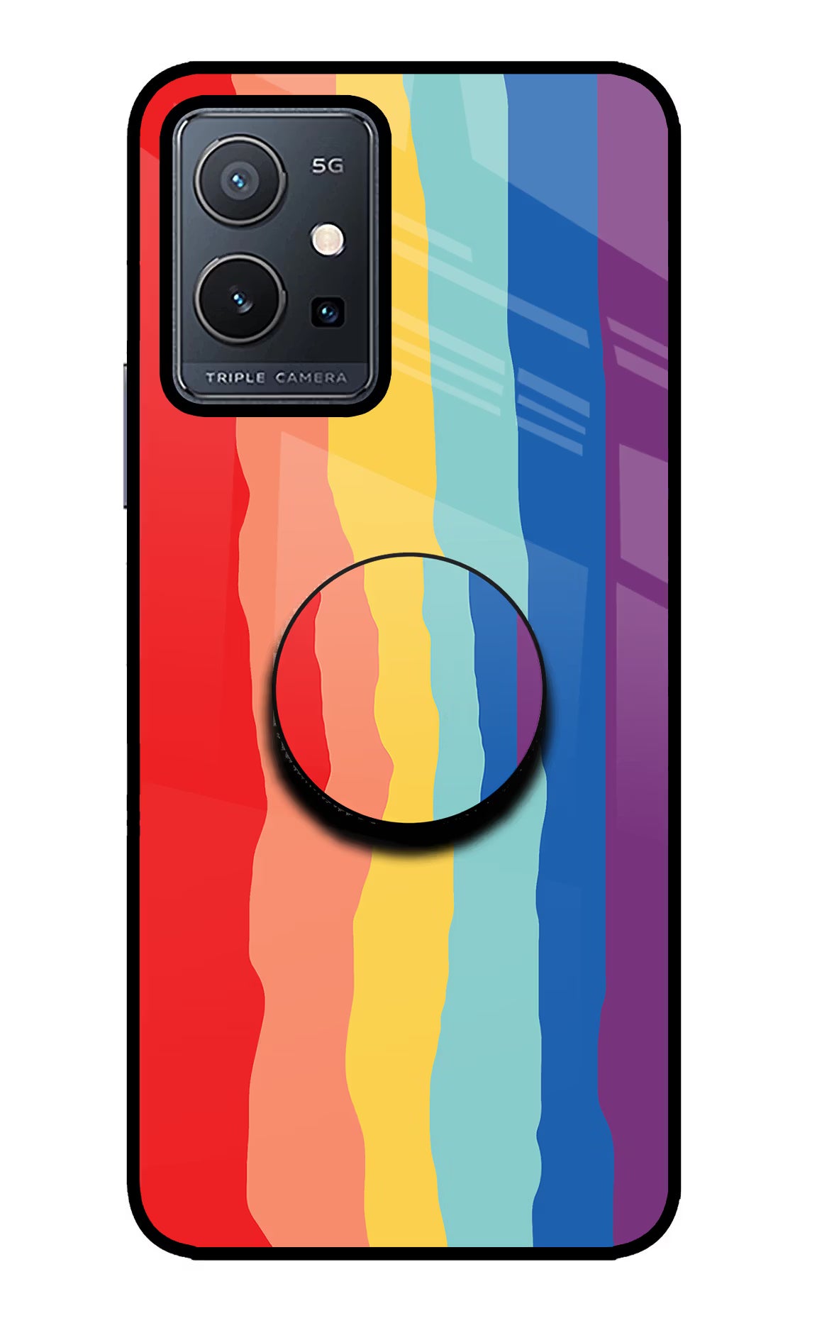 Rainbow Vivo Y75 5G/Vivo T1 5G Pop Case by Casekaro