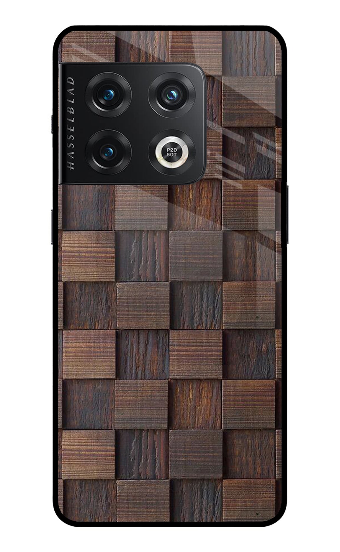 Wooden Cube Design OnePlus 10 Pro 5G Back Cover