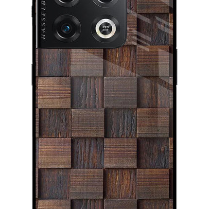 Wooden Cube Design OnePlus 10 Pro 5G Glass Case