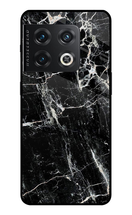 Black Marble Texture OnePlus 10 Pro 5G Glass Case