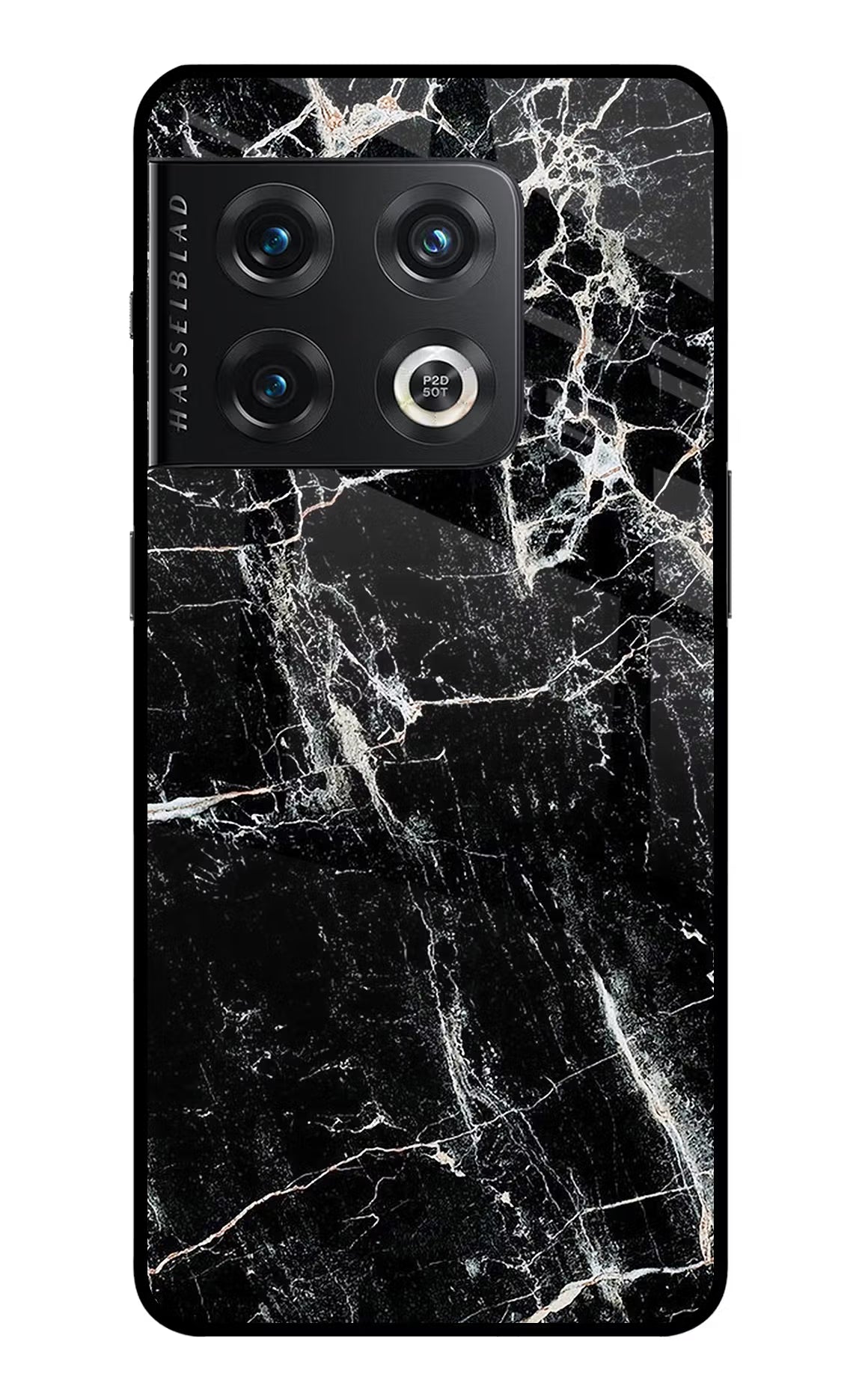 Black Marble Texture OnePlus 10 Pro 5G Glass Case