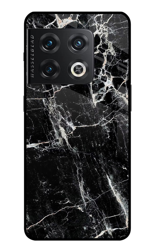 Black Marble Texture OnePlus 10 Pro 5G Glass Case