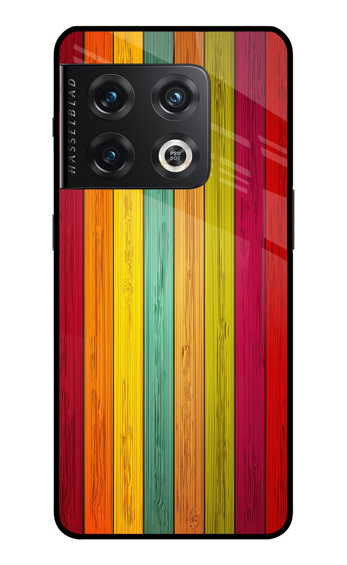 Multicolor Wooden OnePlus 10 Pro 5G Back Cover