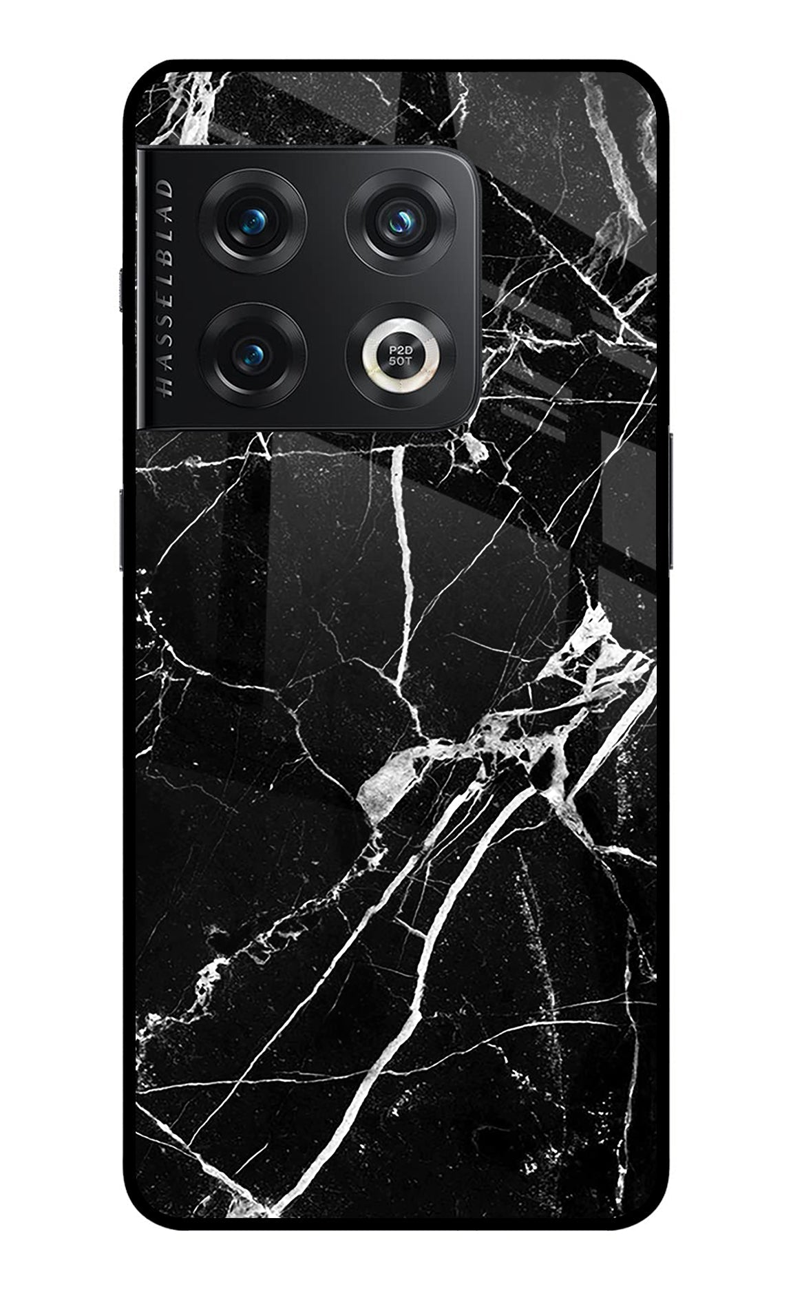 Black Marble Pattern OnePlus 10 Pro 5G Back Cover