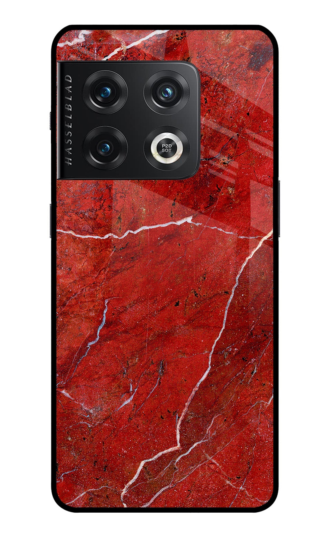 Red Marble Design OnePlus 10 Pro 5G Back Cover