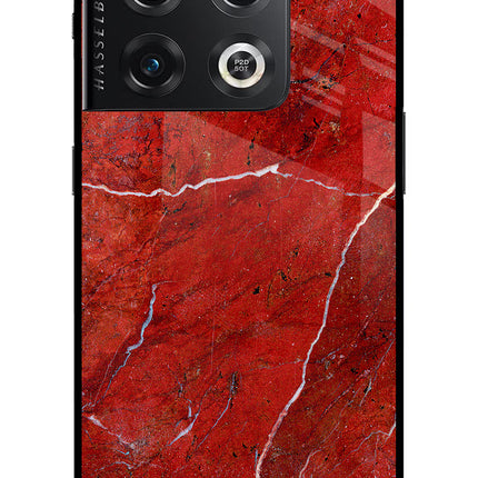 Red Marble Design OnePlus 10 Pro 5G Glass Case
