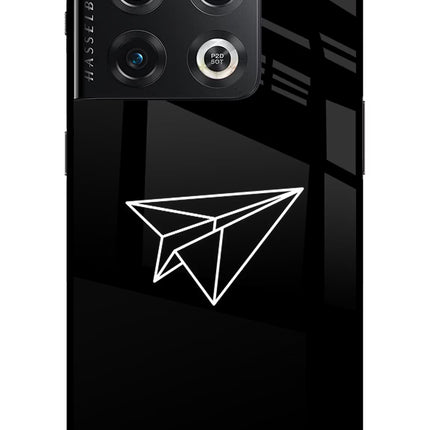 Paper Plane White OnePlus 10 Pro 5G Glass Case