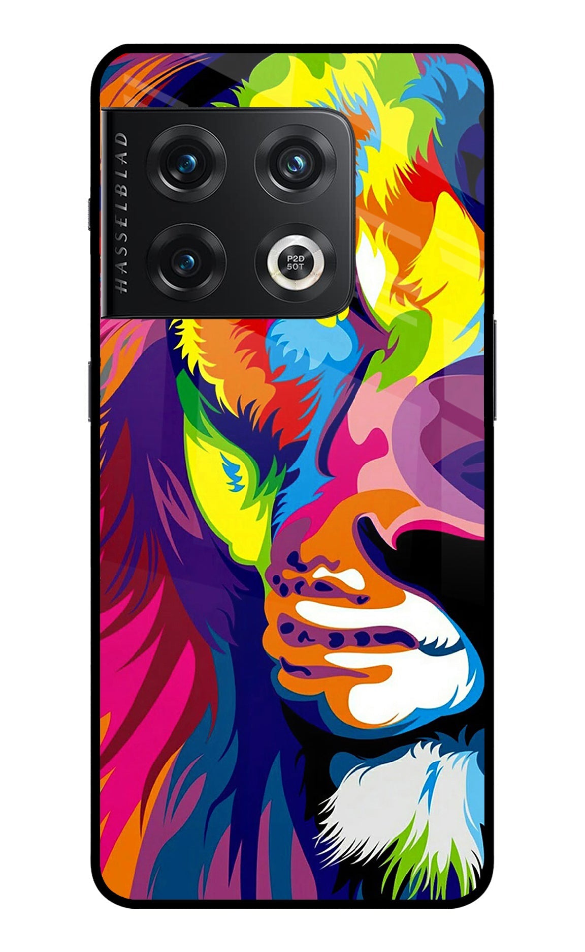 Lion Half Face OnePlus 10 Pro 5G Glass Case