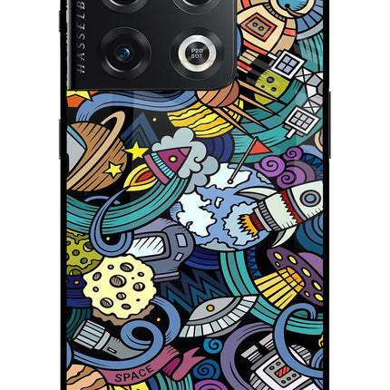 Space Abstract OnePlus 10 Pro 5G Glass Case