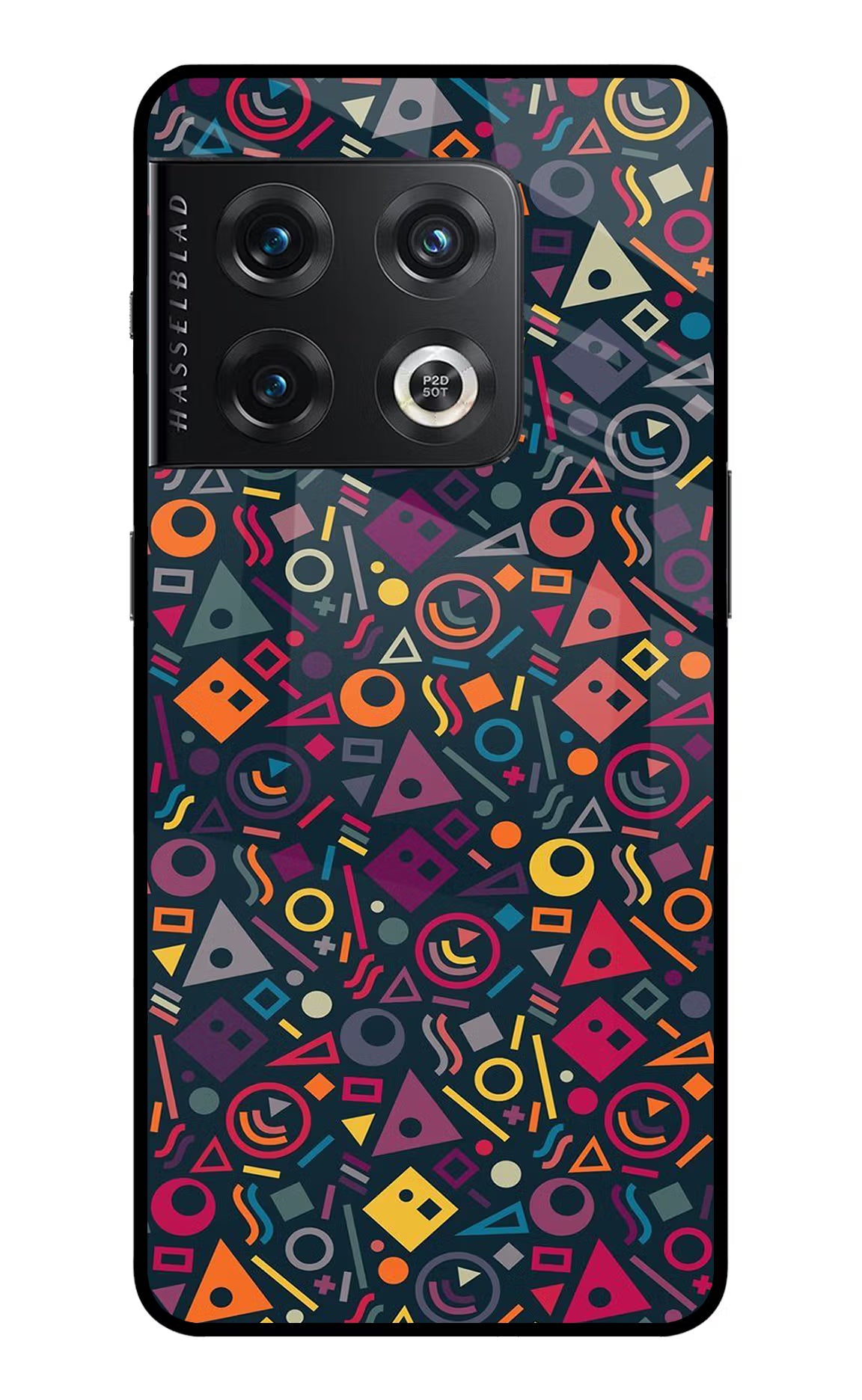 Geometric Abstract OnePlus 10 Pro 5G Glass Case Back Cover by Casekaro