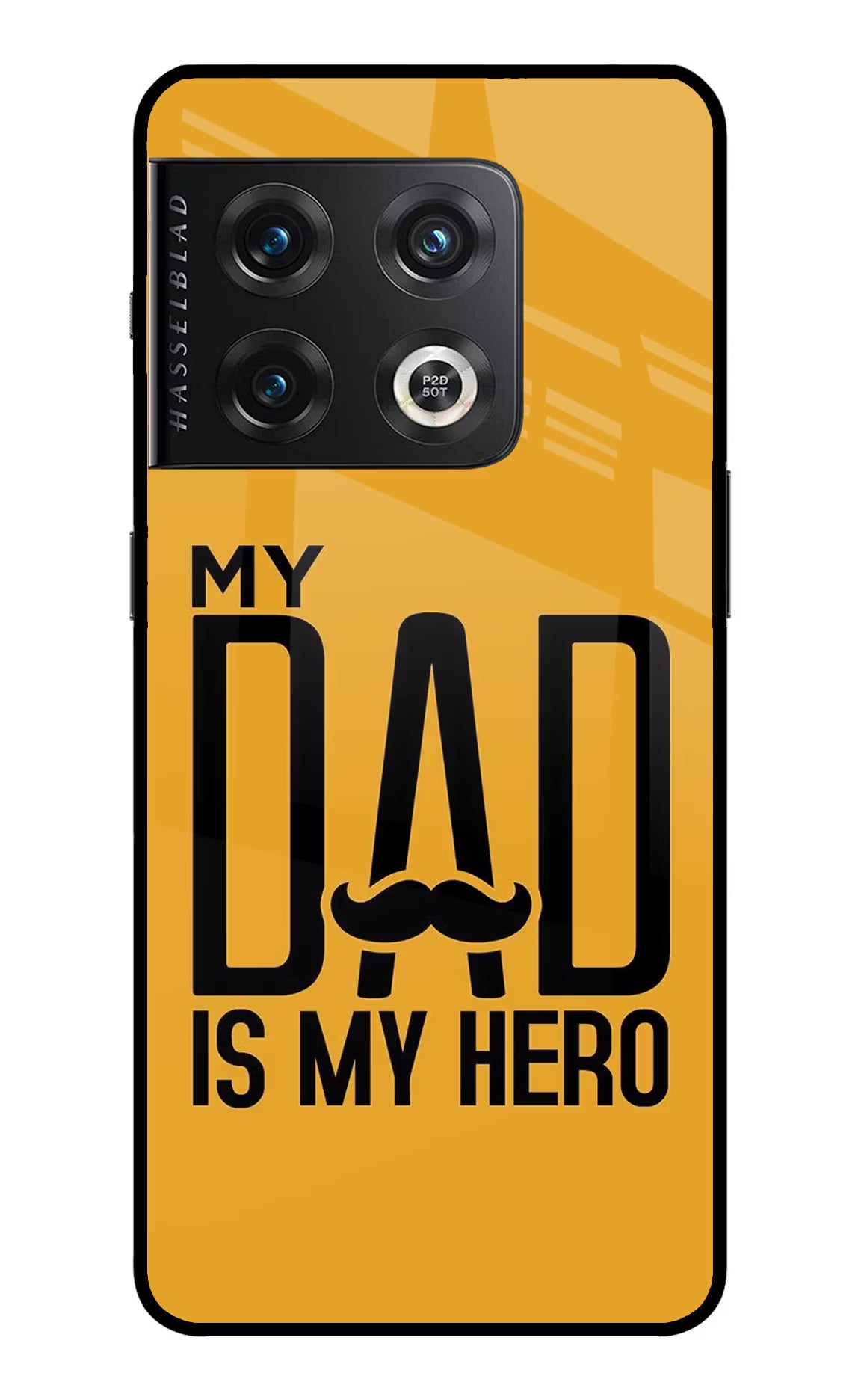 My Dad Is My Hero OnePlus 10 Pro 5G Glass Case Back Cover by Casekaro