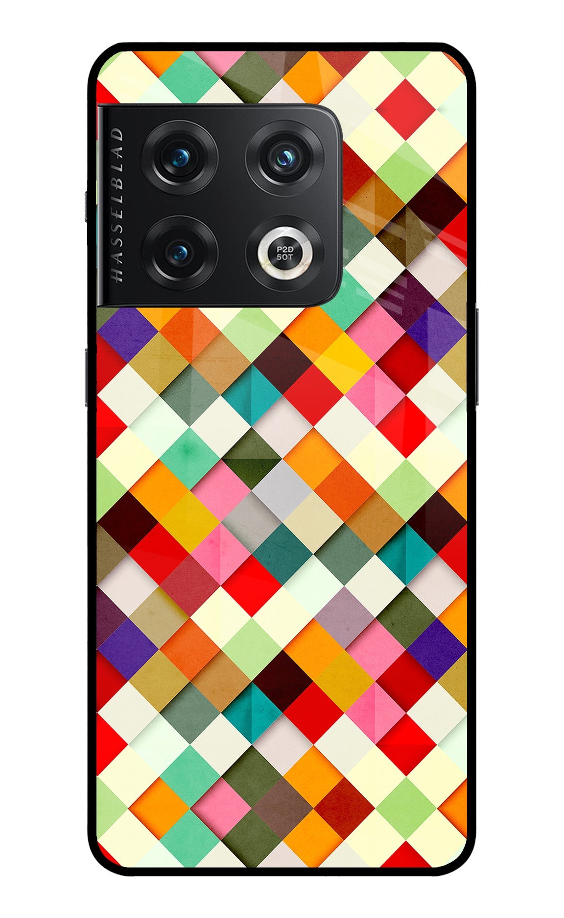 Geometric Abstract Colorful OnePlus 10 Pro 5G Back Cover