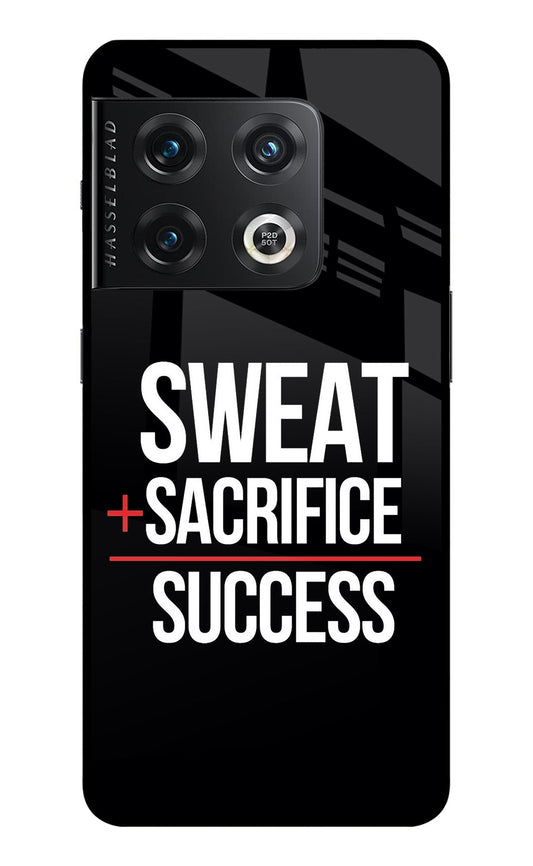 Sweat Sacrifice Success OnePlus 10 Pro 5G Glass Case