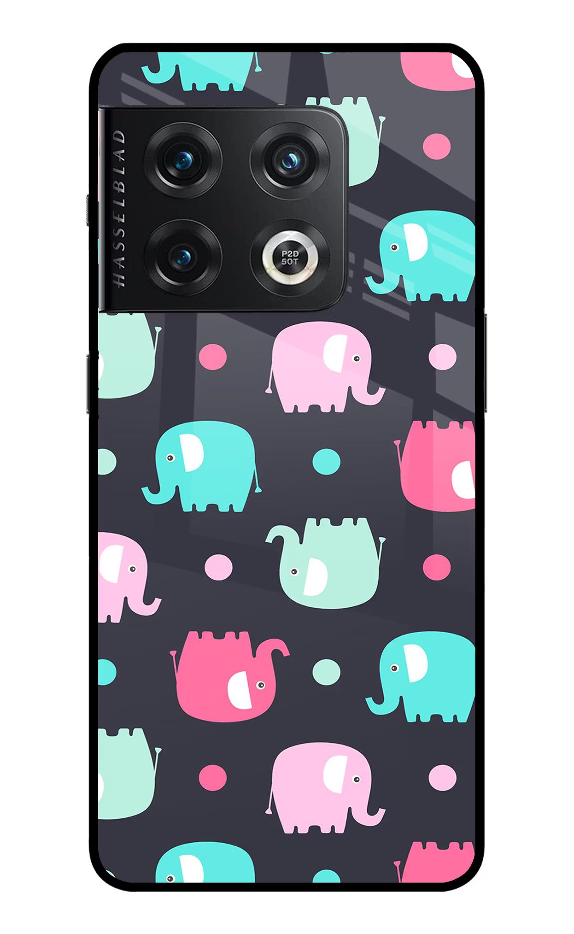Elephants OnePlus 10 Pro 5G Glass Case Back Cover by Casekaro
