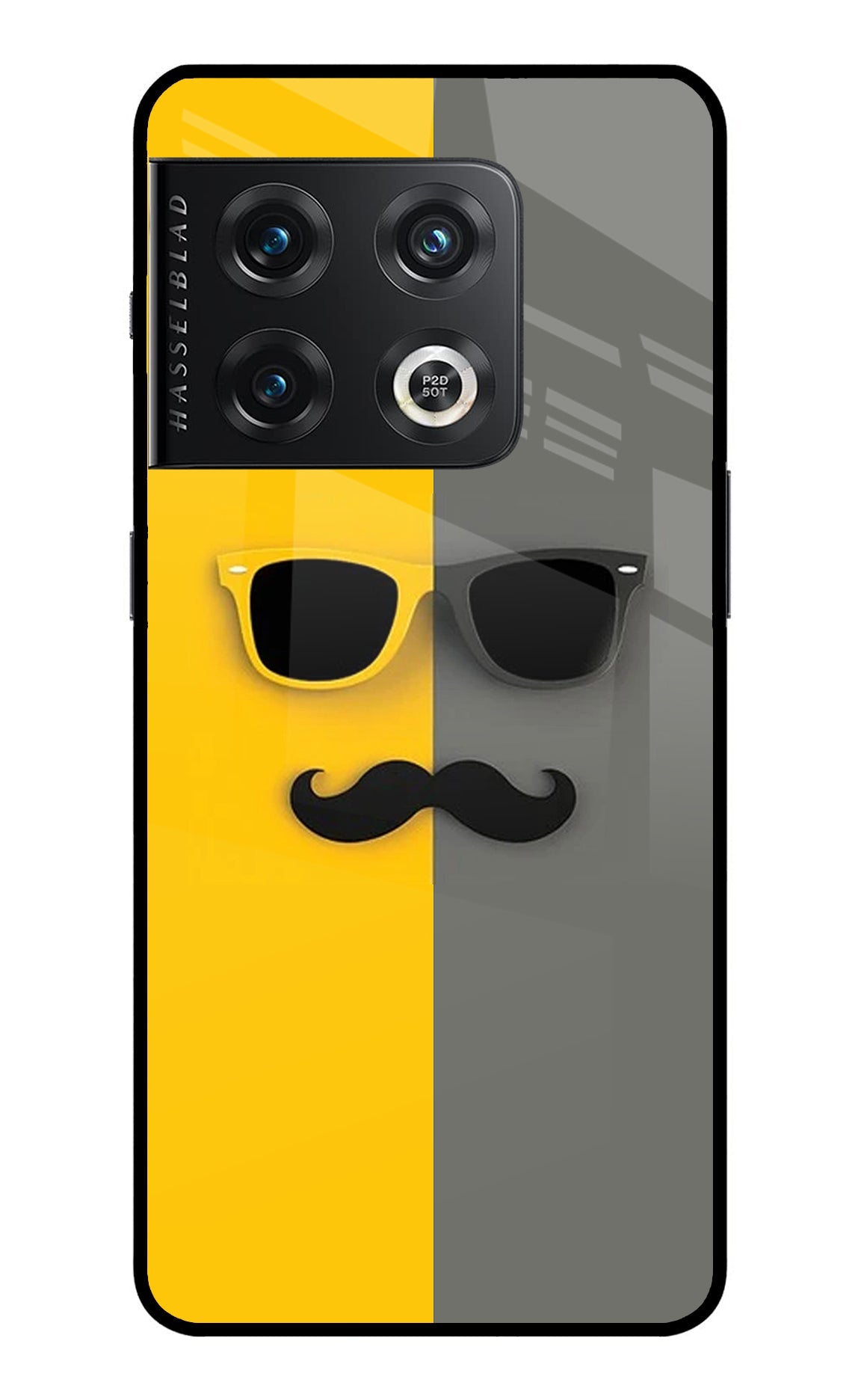 Sunglasses with Mustache OnePlus 10 Pro 5G Glass Case