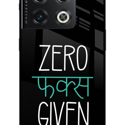Zero Fucks Given OnePlus 10 Pro 5G Glass Case