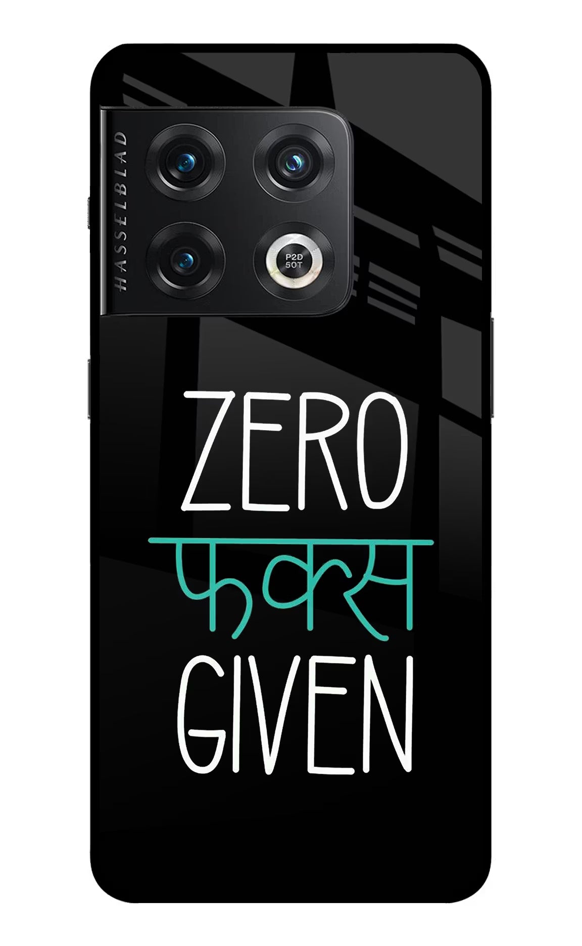 Zero Fucks Given OnePlus 10 Pro 5G Glass Case Back Cover by Casekaro