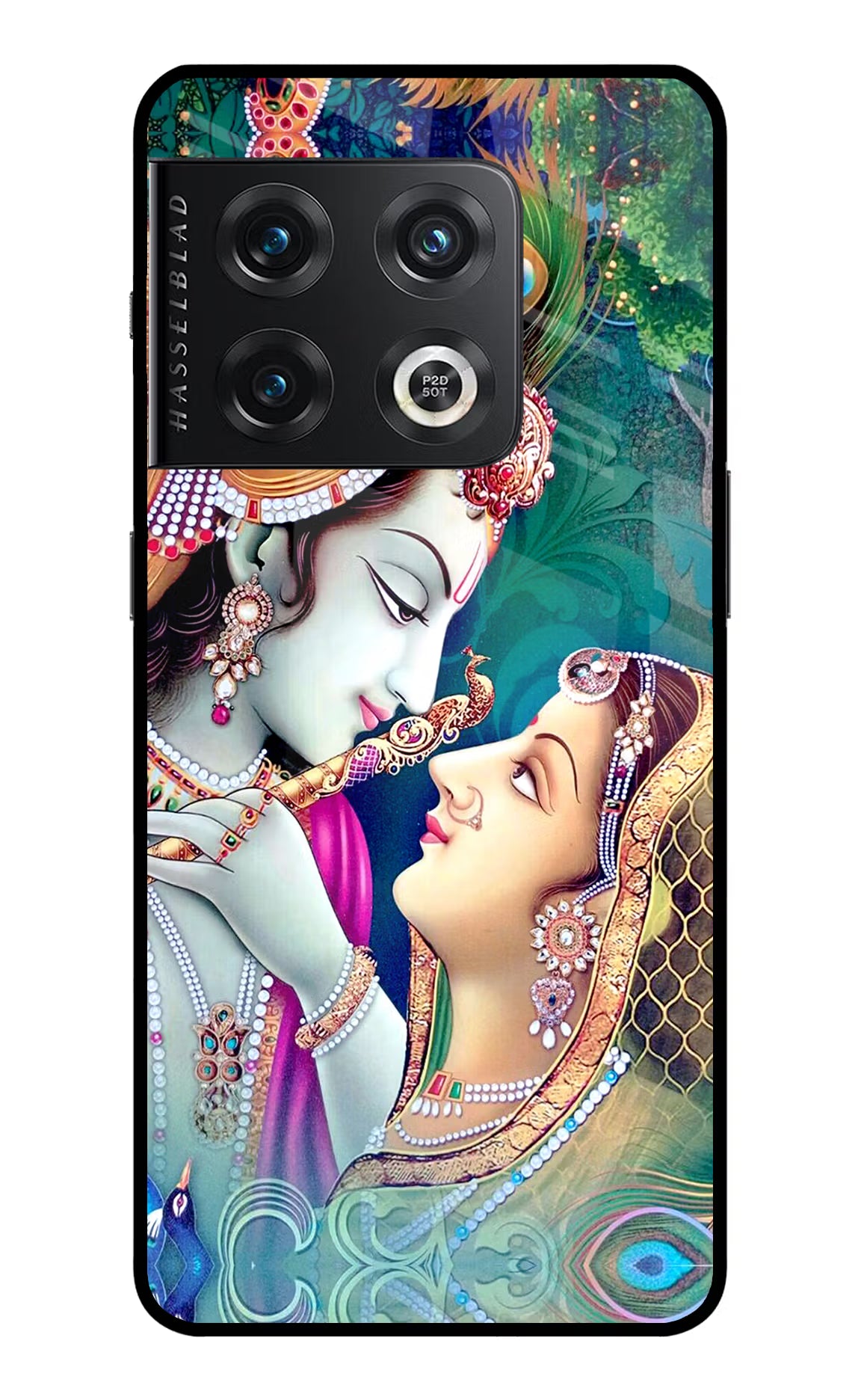 Lord Radha Krishna OnePlus 10 Pro 5G Glass Case Back Cover by Casekaro