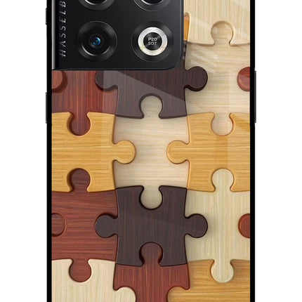 Wooden Puzzle OnePlus 10 Pro 5G Glass Case
