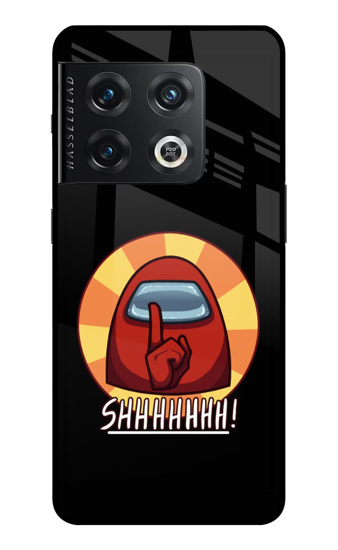 Among Us Shhh! OnePlus 10 Pro 5G Glass Case Back Cover by Casekaro