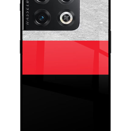 Tri Color Pattern OnePlus 10 Pro 5G Glass Case