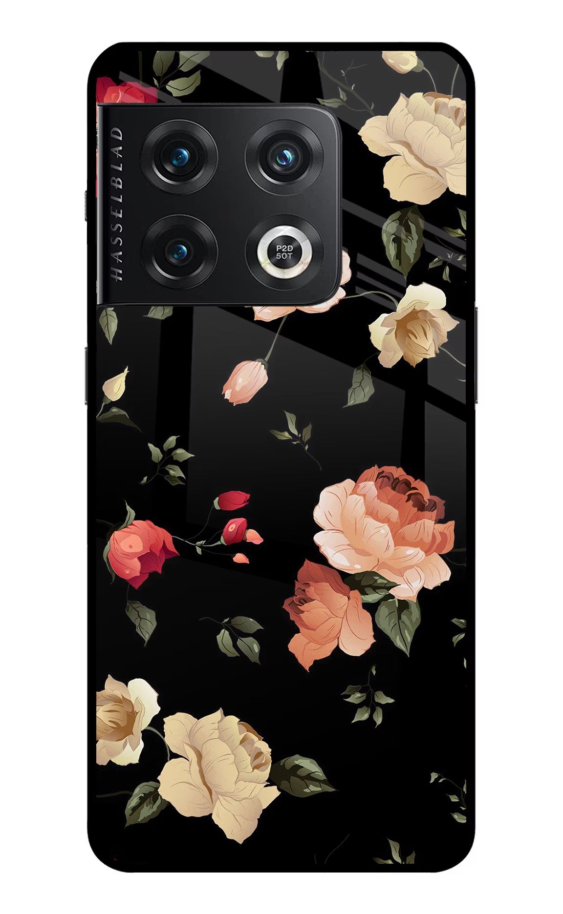 Flowers OnePlus 10 Pro 5G Glass Case Back Cover by Casekaro